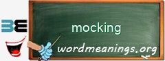 WordMeaning blackboard for mocking